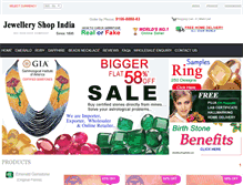 Tablet Screenshot of jewelleryshopindia.com